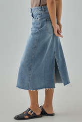 Denim Midi Skirt